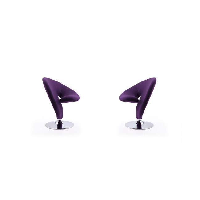 Curl Swivel Accent Chair, Set of 2