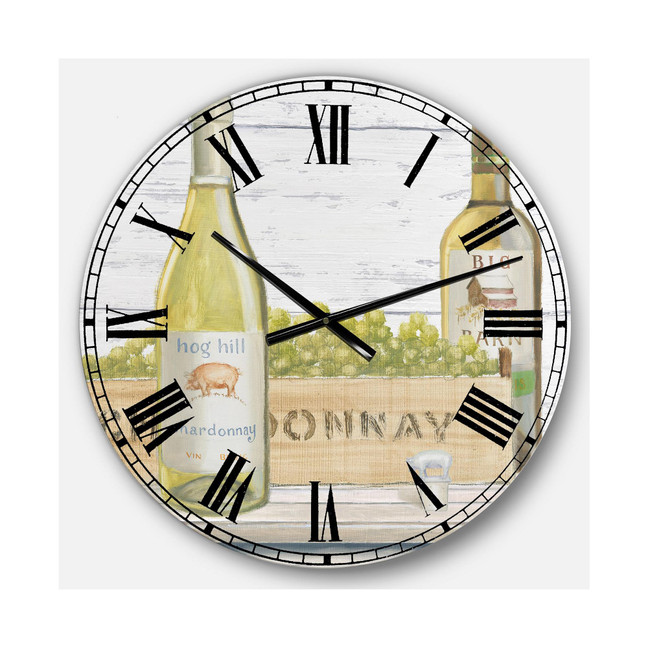 Food and Beverage Oversized Metal Wall Clock
