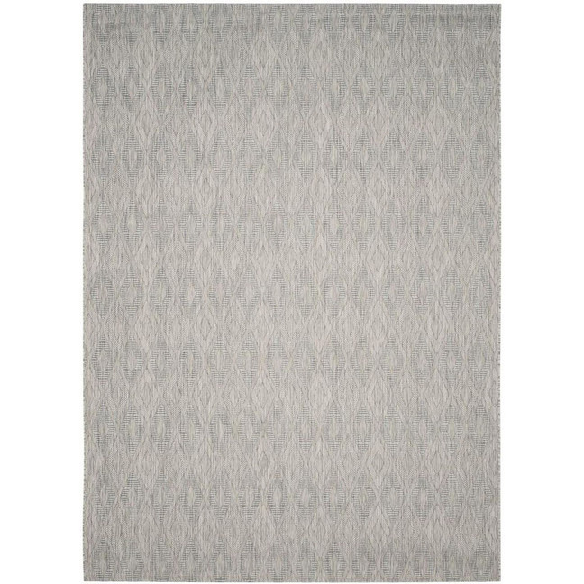Courtyard Gray 8' x 11' Sisal Weave Outdoor Area Rug