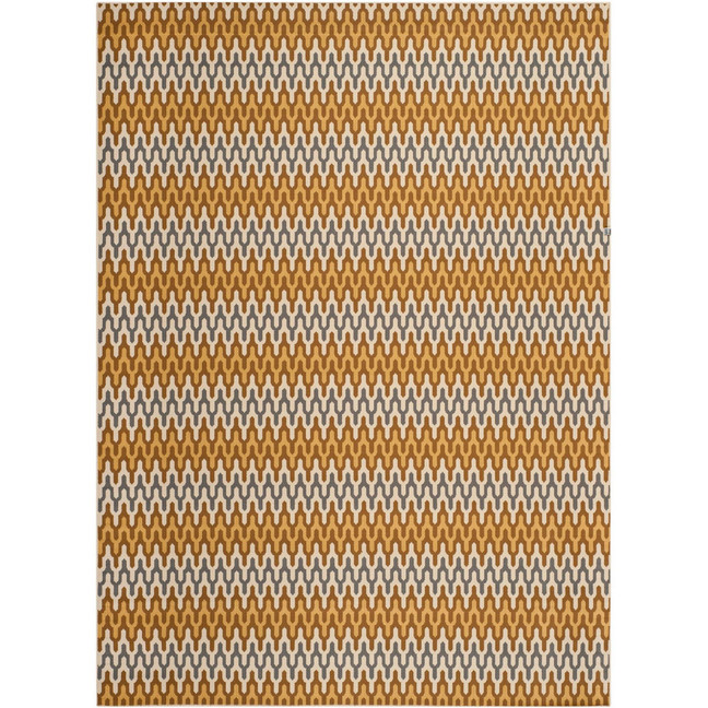 Hampton Camel and Brown 8' x 11' Outdoor Area Rug