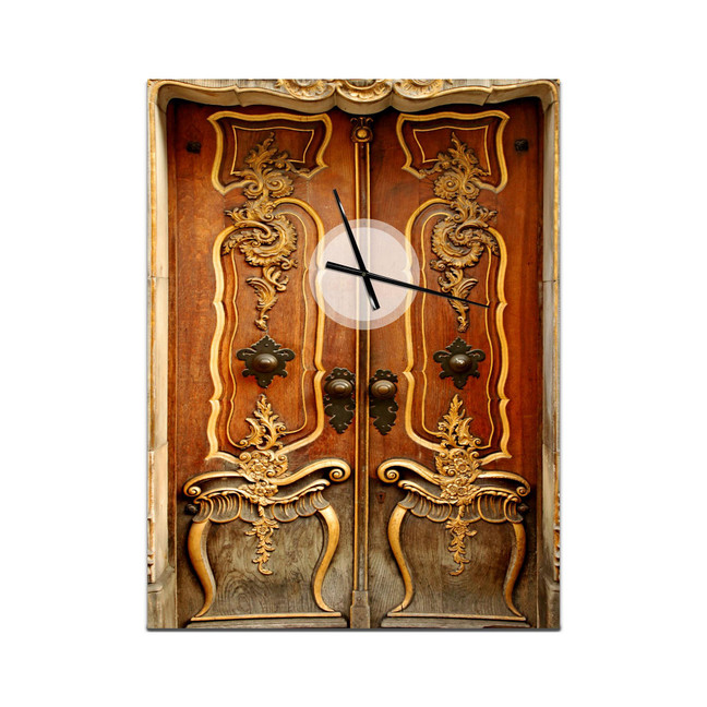 Oversized Tropical Metal Wall Clock