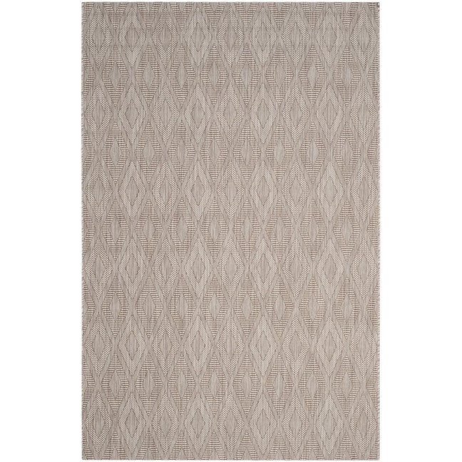 Courtyard Beige 6'7" x 9'6" Sisal Weave Outdoor Area Rug