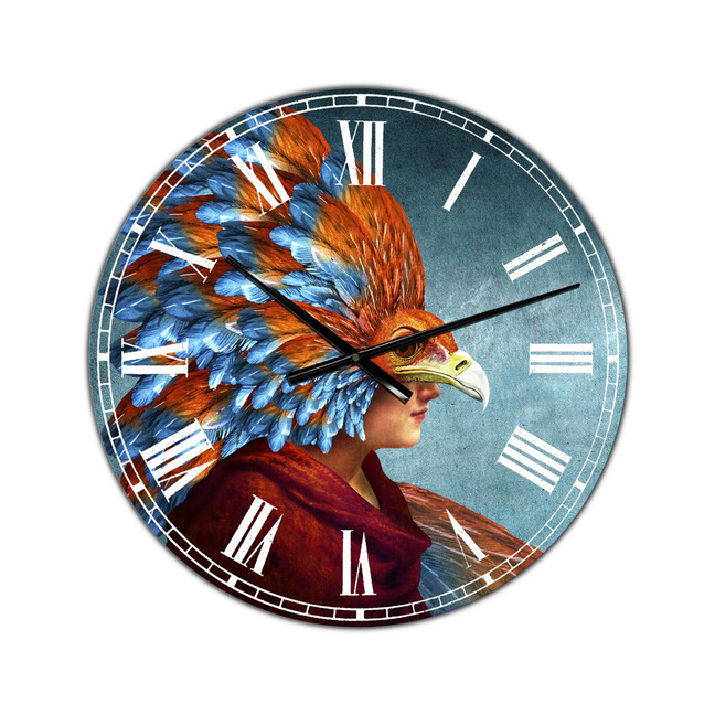 Free-Spirited Oversized Modern Wall Clock - 36" x 28" x 1"