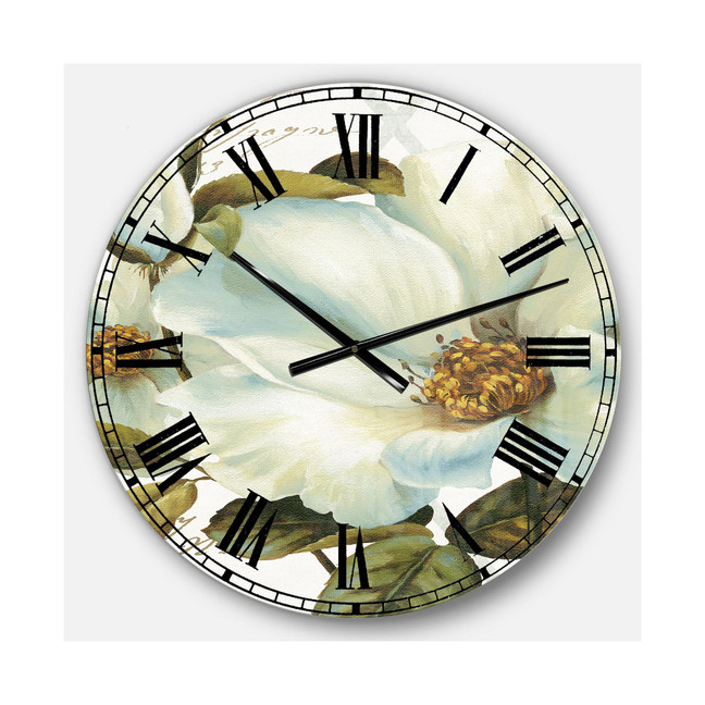 Modern Farmhouse Oversized Metal Wall Clock