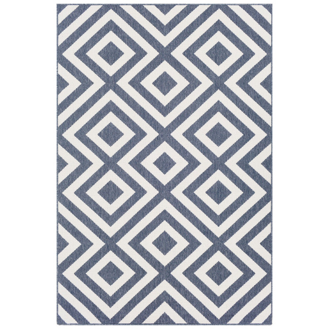 Alfresco ALF-9657 Charcoal 5'3" x 7'6" Area Rug, Indoor/Outdoor