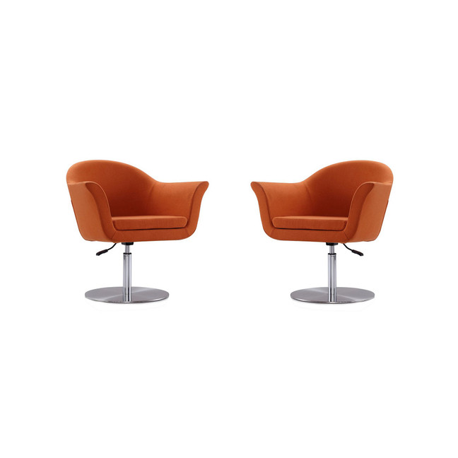 Voyager Swivel Adjustable Accent Chair, Set of 2