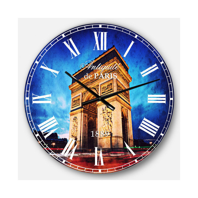 Landscape Photo Oversized Round Metal Wall Clock