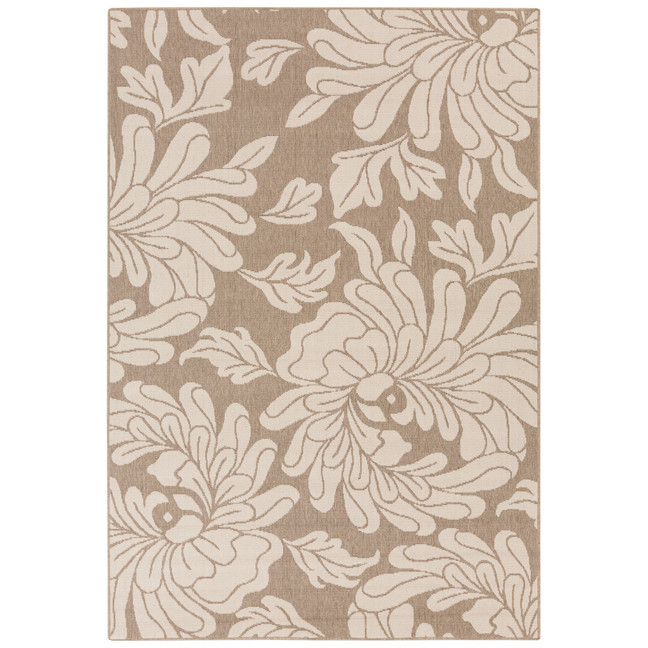 Alfresco ALF-9616 Camel 8'9" x 12'9" Area Rug, Indoor/Outdoor