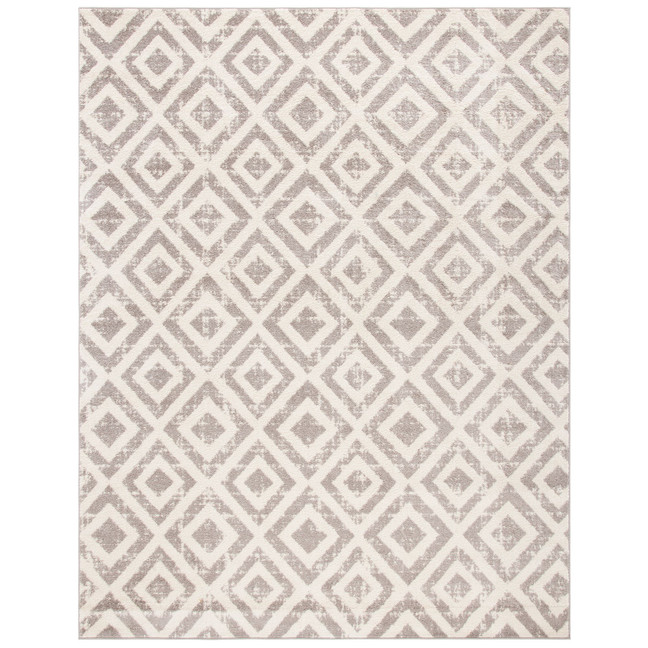 Amsterdam Ivory and Mauve 10' x 14' Outdoor Area Rug