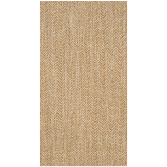 Courtyard Natural and Cream 2' x 3'7" Sisal Weave Outdoor Area Rug