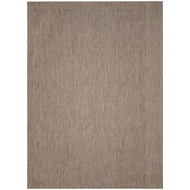 Courtyard Brown and Beige 9' x 12' Sisal Weave Outdoor Area Rug