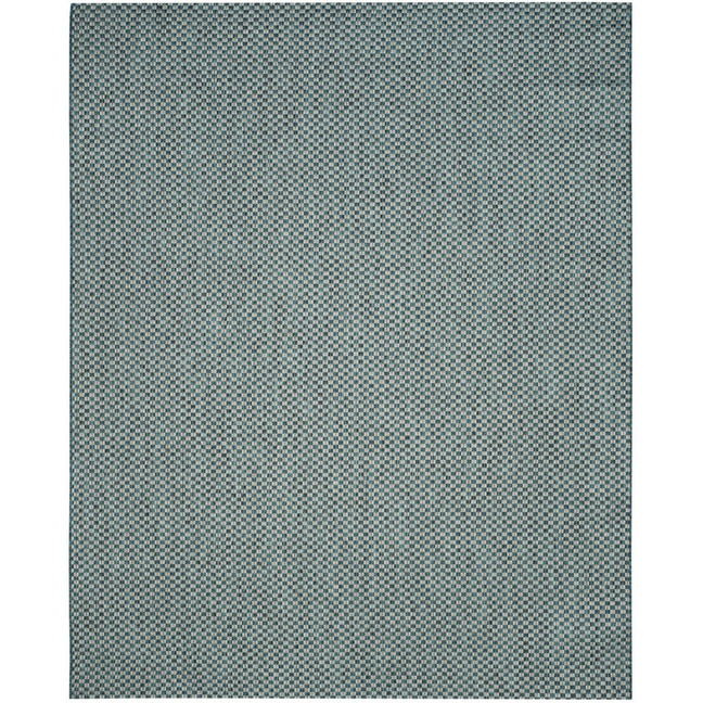 Courtyard Turquoise and Light Gray 9' x 12' Sisal Weave Outdoor Area Rug