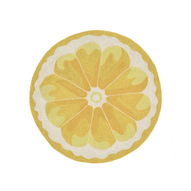 Frontporch Lemon Slice 3' x 3' Round Outdoor Area Rug