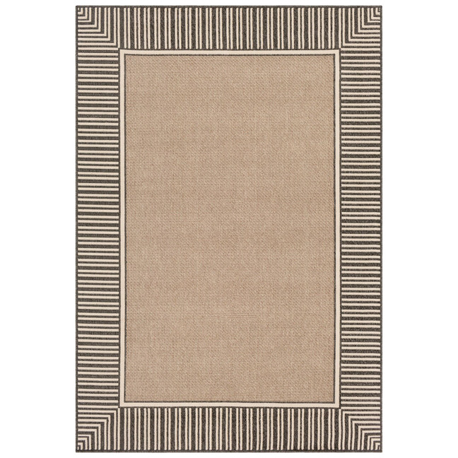 Alfresco ALF-9684 Camel 6' x 9' Area Rug, Indoor/Outdoor