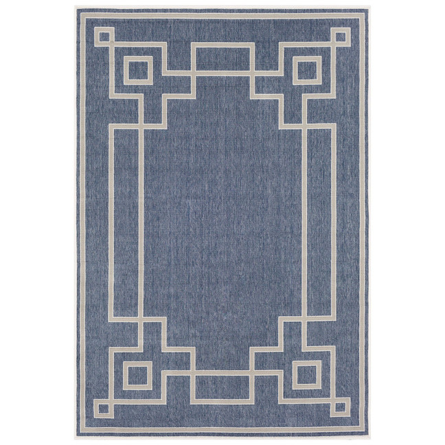 Alfresco ALF-9654 Charcoal 8'9" x 12'9" Area Rug, Indoor/Outdoor