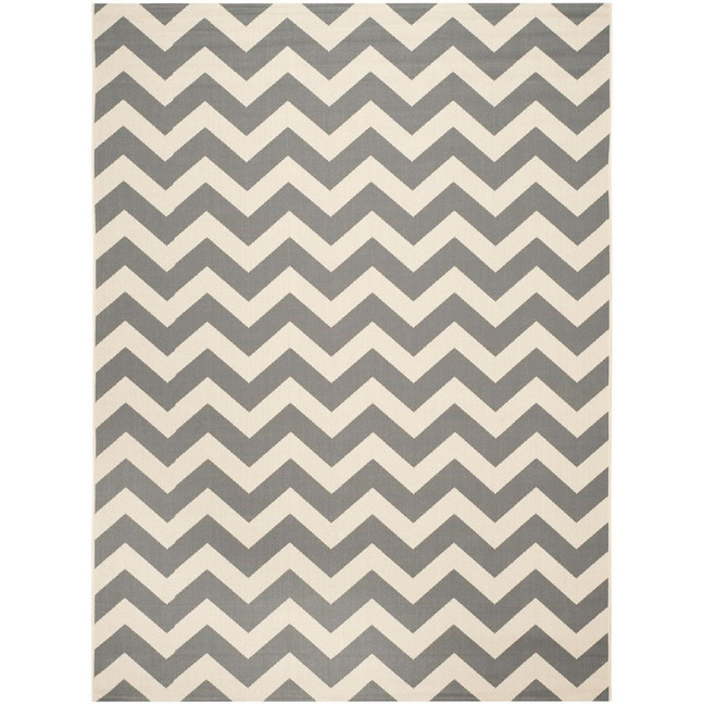 Courtyard Gray and Beige 9' x 12' Outdoor Area Rug