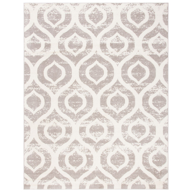 Amsterdam Ivory and Mauve 9' x 12' Outdoor Area Rug