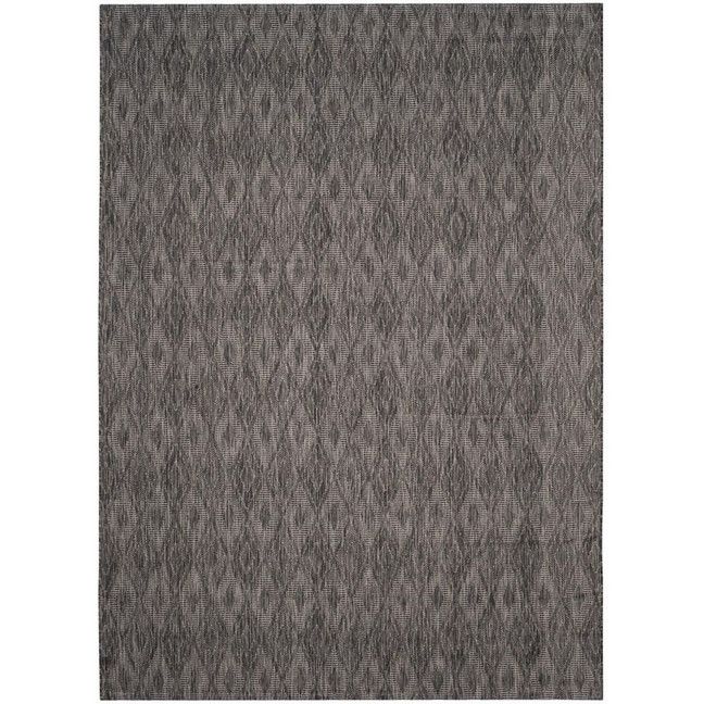 Courtyard Black 8' x 11' Outdoor Area Rug