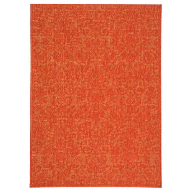 Courtyard Red 7'10" x 7'10" Sisal Weave Square Outdoor Area Rug