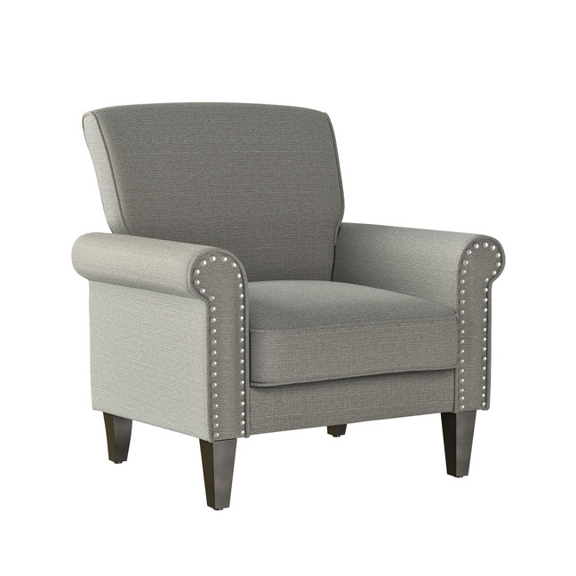 Janet Traditional Armchair with Nail Heads