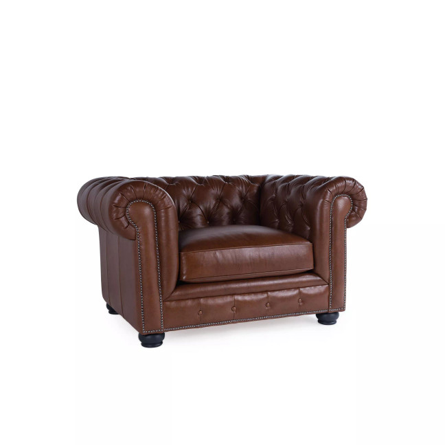 Alexandon Leather Chesterfield Chair