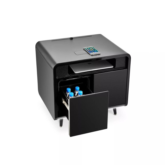 Smart Storage Side Table with Cooling Drawer
