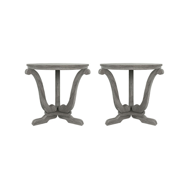 Derna Round End Table, Set of 2