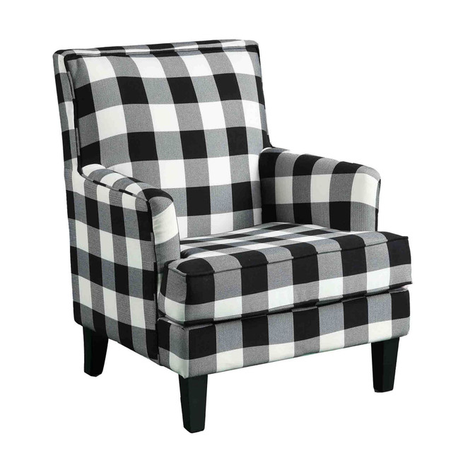Saladin Arm Chair, Checkered Pattern