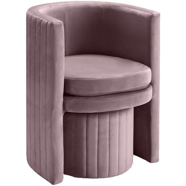 Seager Round Arm Chair with Ottoman