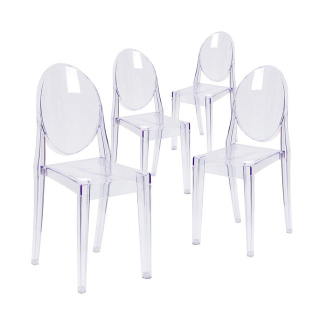 4 Pack Ghost Side Chair