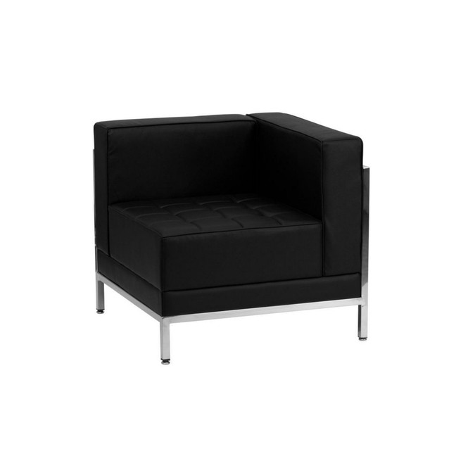 Modular Right Corner Quilted Tufted Seat Framed Chair