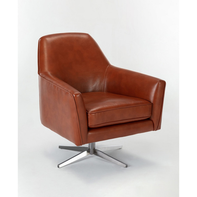 Phoenix Leather Gel Swivel Armchair