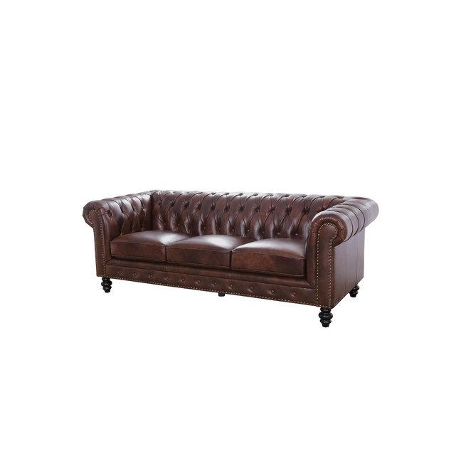 Micah 87" Leather Sofa