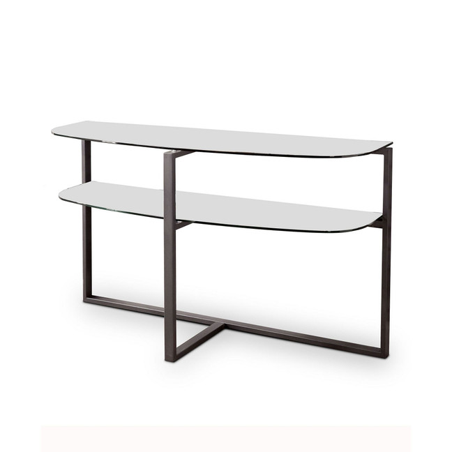 Muria Glass Top Console Table