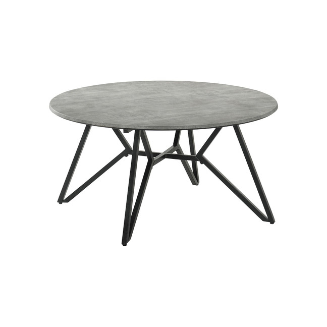 Round Coffee Table with Hairpin Legs