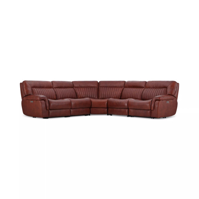 Thaniel 5-Pc. Leather Sectional with 2 Power Recliners