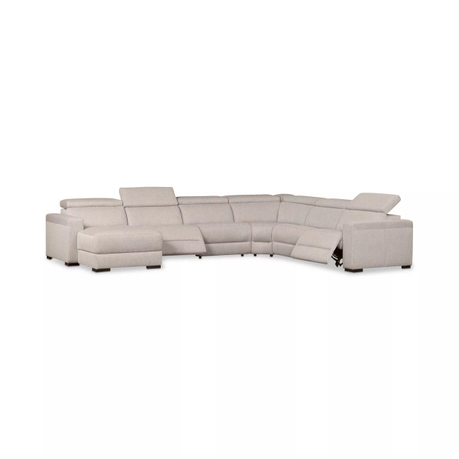 Nevio 157" 6-Pc. Fabric Sectional Sofa with Chaise