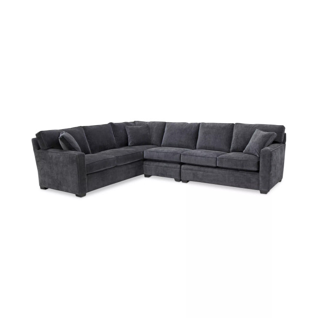 Brekton 3-Pc. Fabric Sofa Return