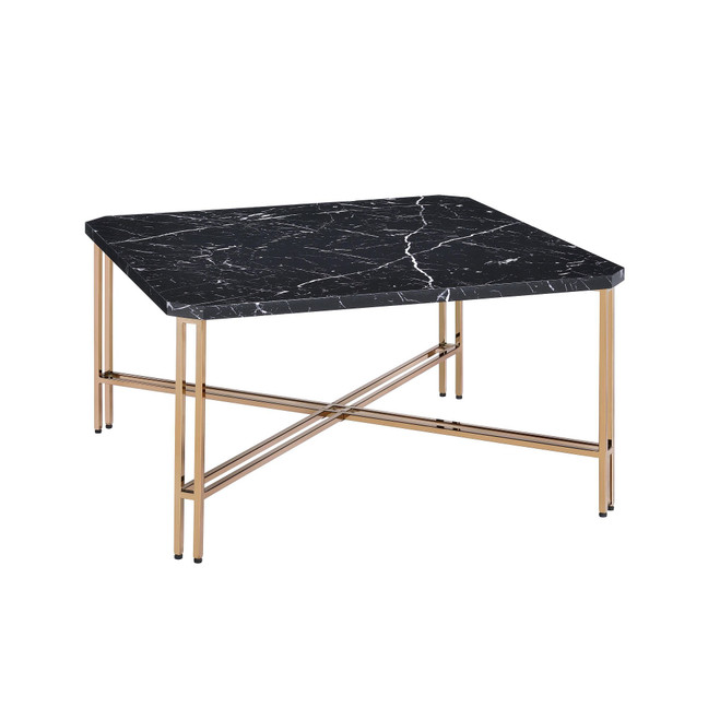 Daxton 31.5" Faux Marble Square Cocktail Table