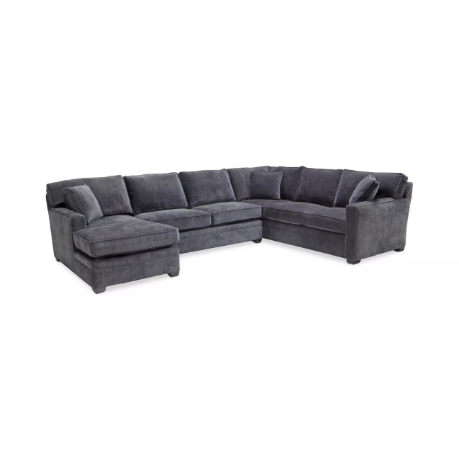 Brekton 3-Pc. Fabric Sofa Return with Chaise