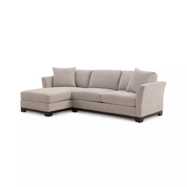 Elliot II 107" 2-Pc. Fabric Chaise Sectional Apartment Sofa