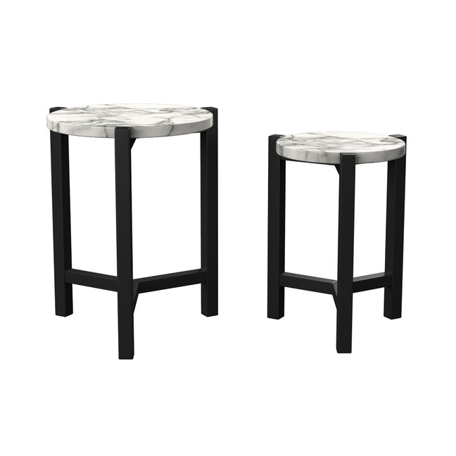 Heritiga Round Nesting Table, Set of 2