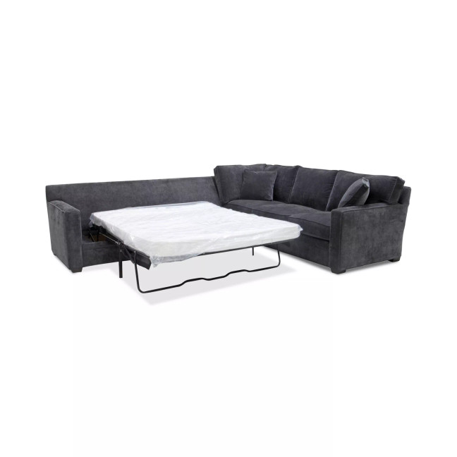 Brekton 2-Pc. Fabric Sofa Return with Queen Sleeper