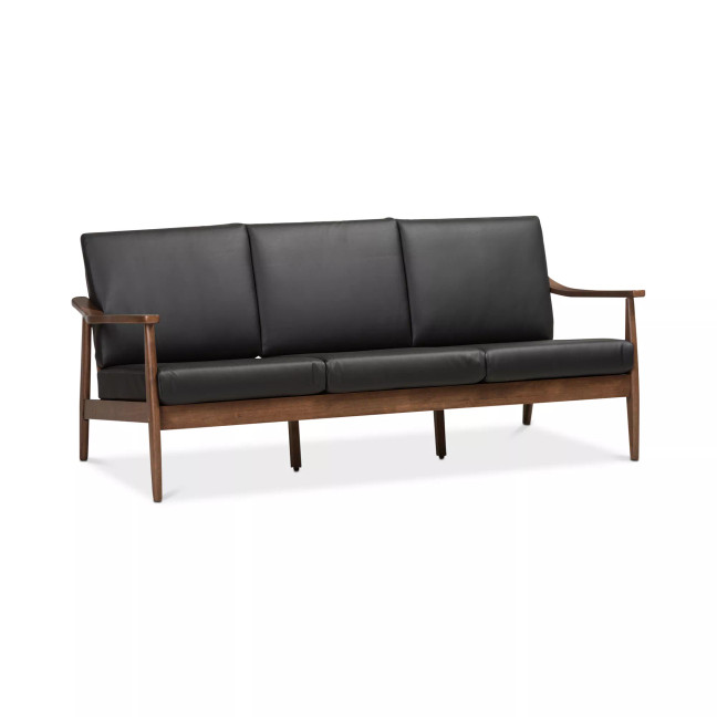 Ambelin 72" Faux Leather Sofa
