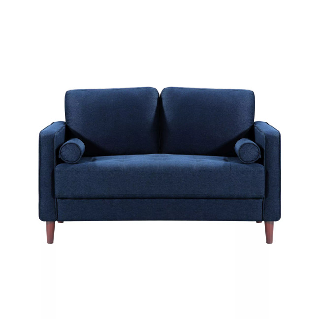 Lillith Modern Loveseat With Upholstered Fabric and Wooden Frame
