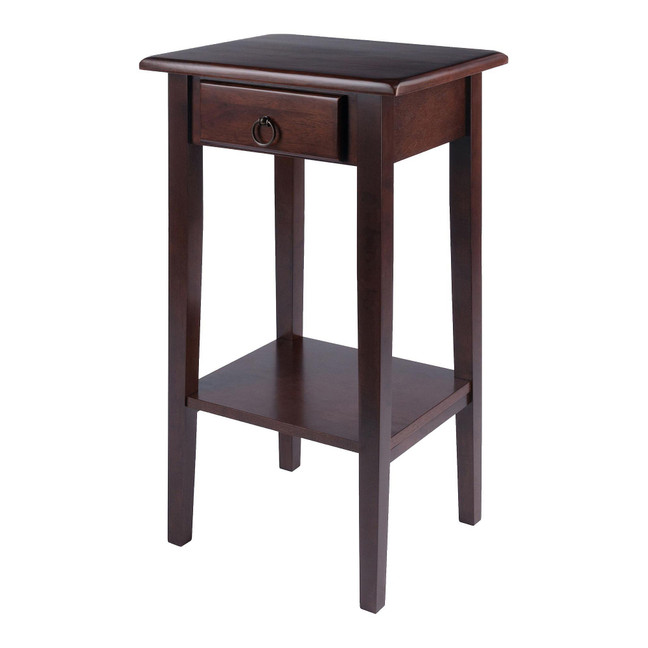 Regalia Accent Table with Drawer, Shelf