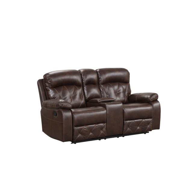Wallace 73" Faux Leather Manual Recliner Loveseat