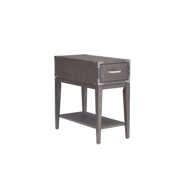 Beckett Rustic Side Table, Anthracite, Pewter