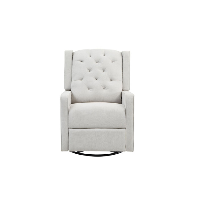 40" Polyester Ava Swivel Glider Recliner