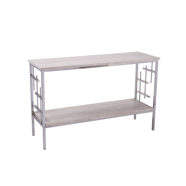 Rowena Faux Marble Console Table